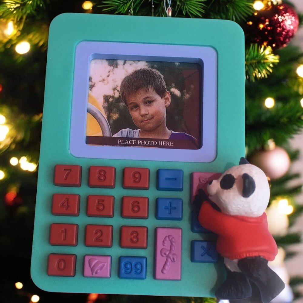 Counting on Success - Hallmark Photo Holder Keepsake Christmas Ornament - 1999